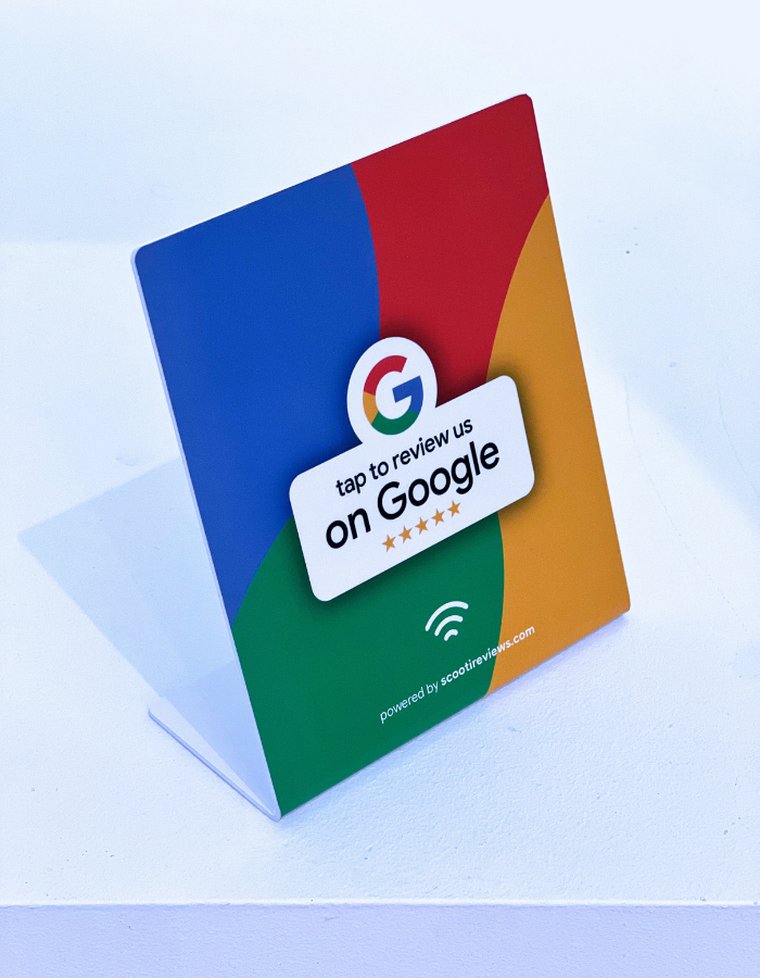 Scooti Google Reviews Stand - Google Colours Edition Gallery Image 2