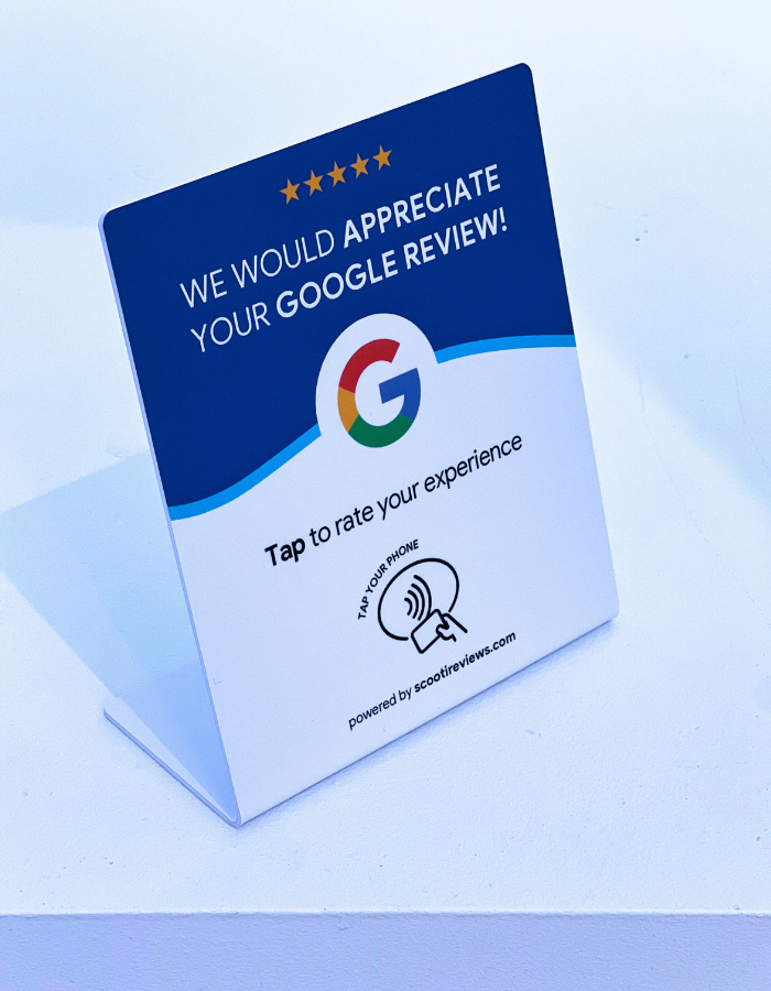 Scooti Google Reviews Stand – Classic Colours Edition Gallery Image 2